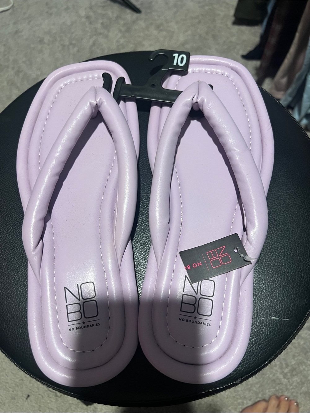 NOBO Lilac Padded Flip Flop Sandals - Women's